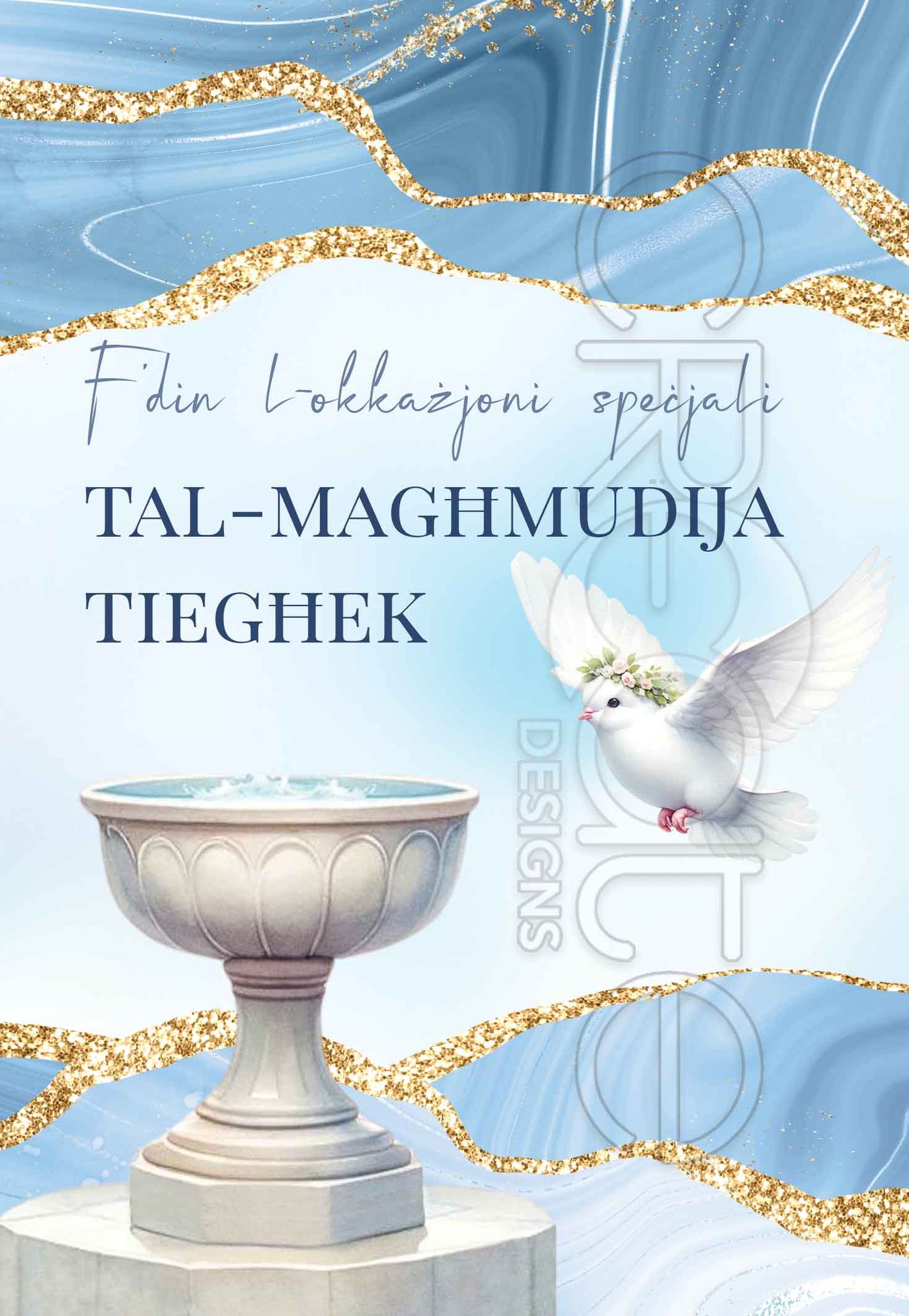 Kartolina tal-Magħmudija għall-Tifel