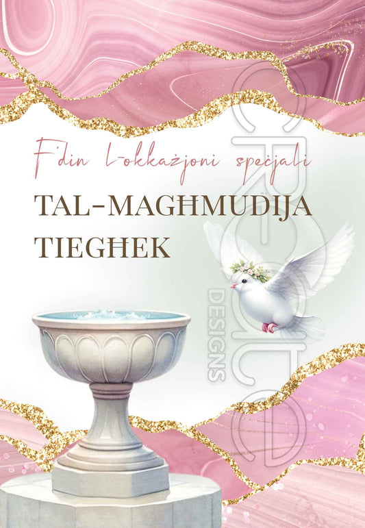 Kartolina tal-Magħmudija għall-Tifla