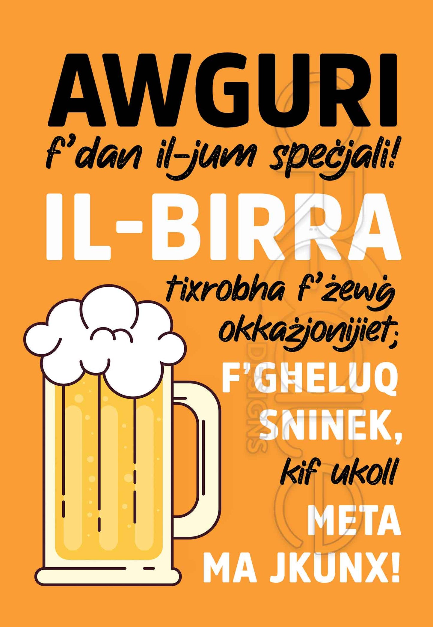 Kartolina għall-Raġel f'għeluq sninu (komika)