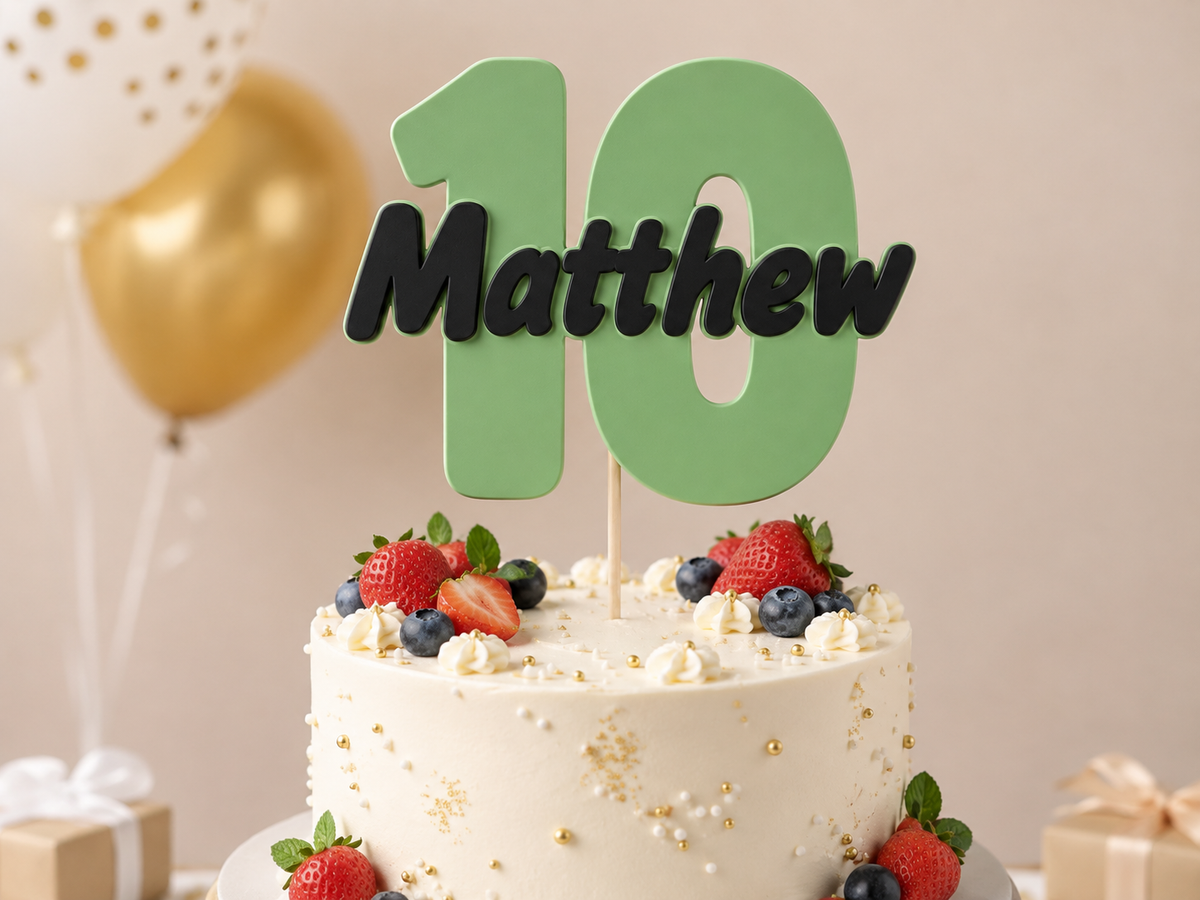 Personalised Cake Topper (Design 1)