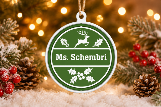 Personalised Christmas Ornament (Design 2)