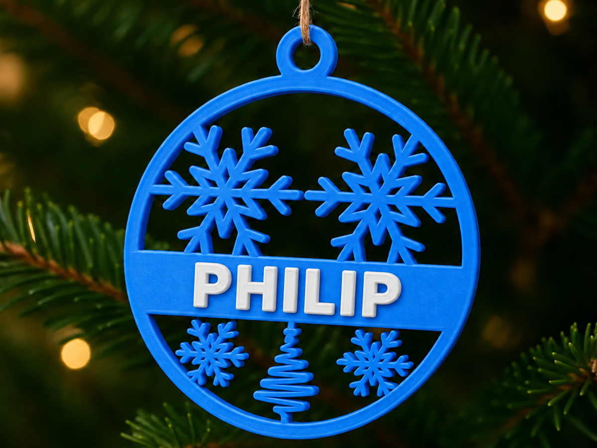 Personalised Christmas Ornament (Design 2)