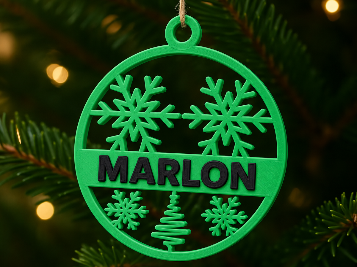 Personalised Christmas Ornament (Design 2)