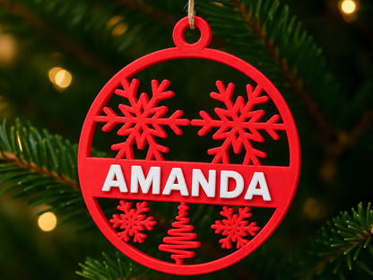 Personalised Christmas Ornament (Design 2)