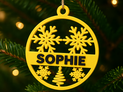 Personalised Christmas Ornament (Design 2)