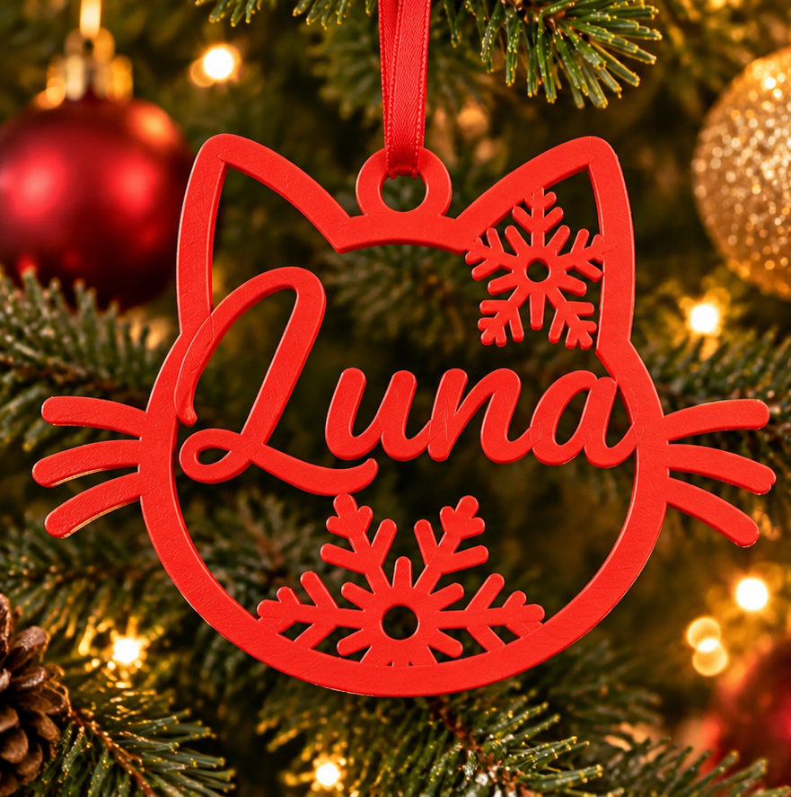 Personalised Pet Christmas Ornament (Design 2)
