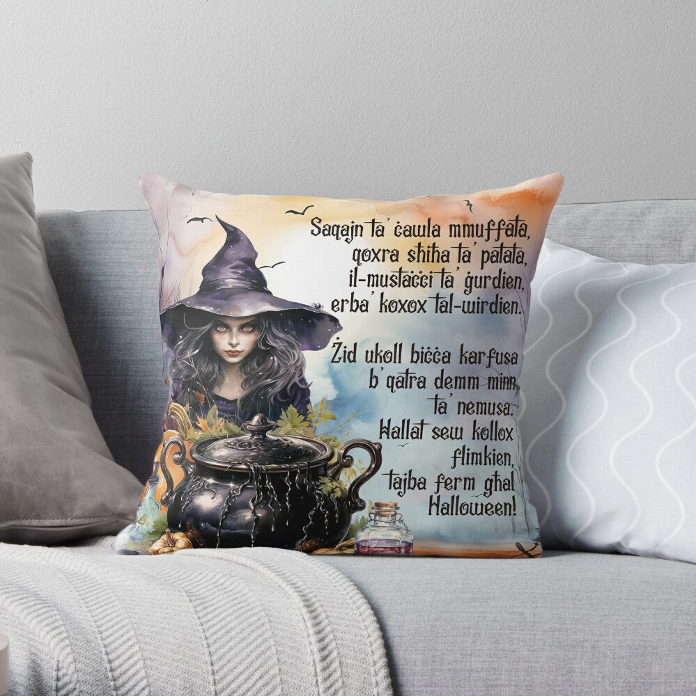 Cushion For Halloween (Young Witch)