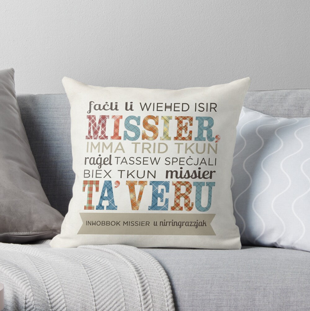 Cushion for the father (Missier Ta' Veru)