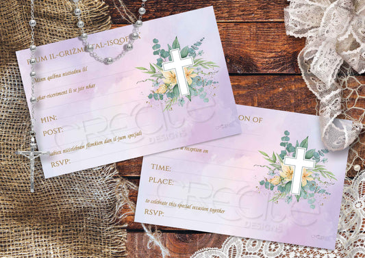 Holy Confirmation Invites Design 25 (Open)