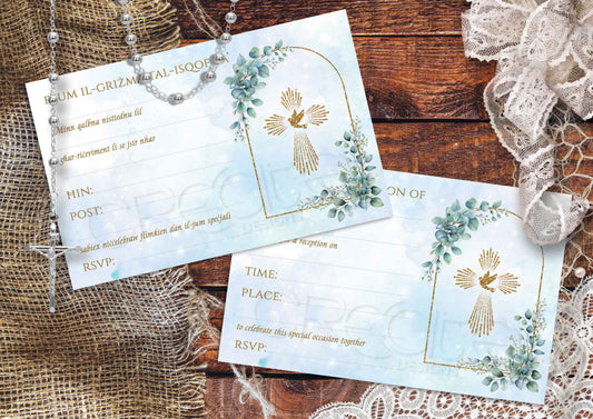 Holy Confirmation Invites Design 26 (Open)