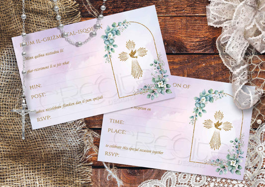 Holy Confirmation Invites Design 27 (Open)