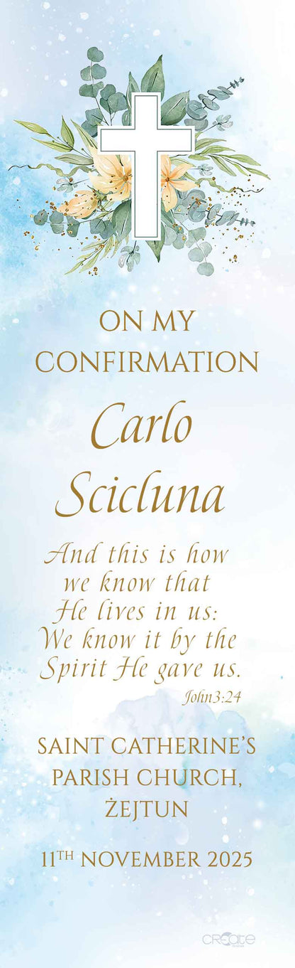 Holy Confirmation Bookmark (Design 24)