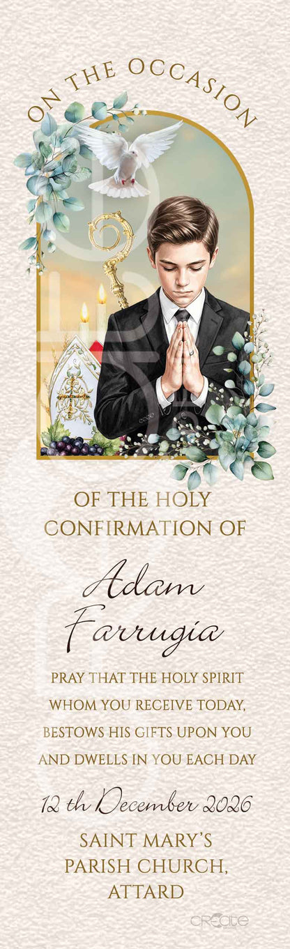 Holy Confirmation Bookmark (Design 26)