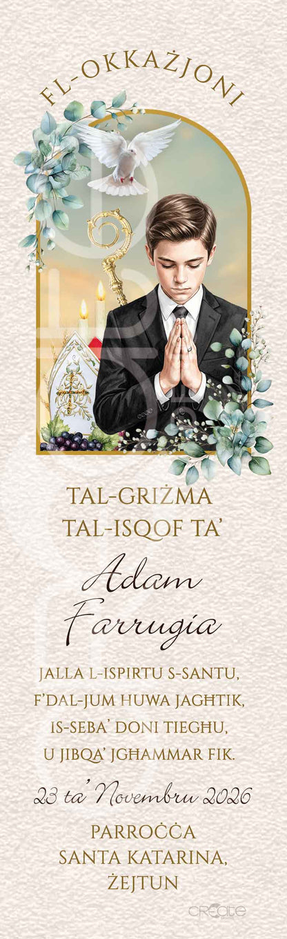 Holy Confirmation Bookmark (Design 26)