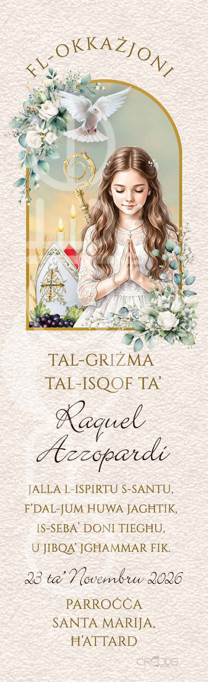 Holy Confirmation Bookmark (Design 26)