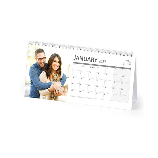 Personalised Photo Desk Calendar 2027 (English)