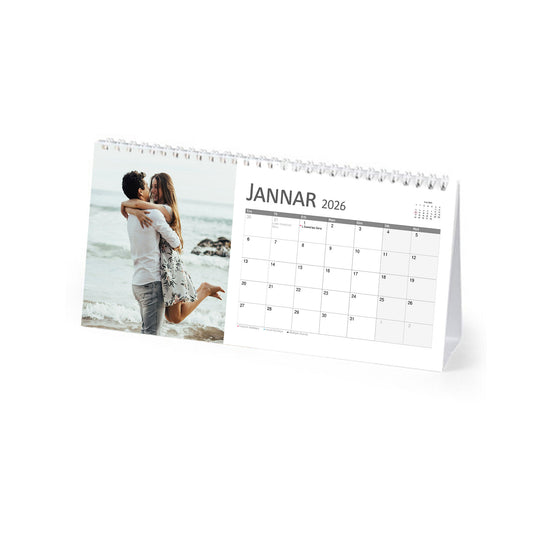 Personalised Photo Desk Calendar 2026 (Maltese)