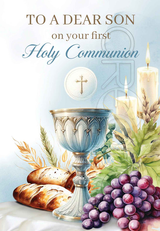 Holy Communion card for Son (English)
