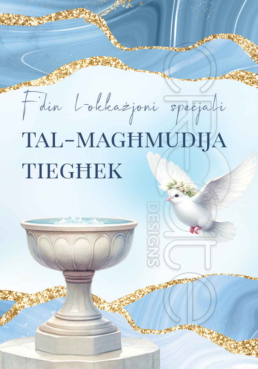 Kartolina tal-Magħmudija għall-Tifel