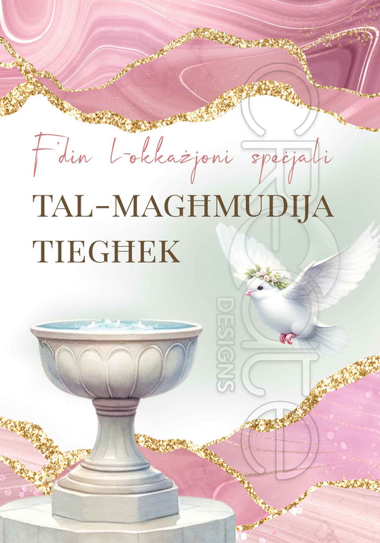 Kartolina tal-Magħmudija għall-Tifla