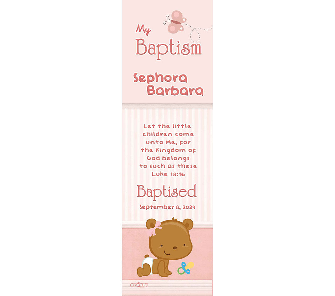 Baptism Bookmark (Design 7)
