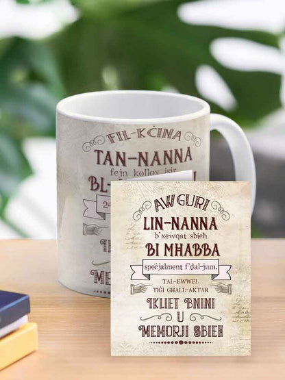Mug għan- Nanna (Lin-Nanna b'xewqat sbieħ bi mħabba)