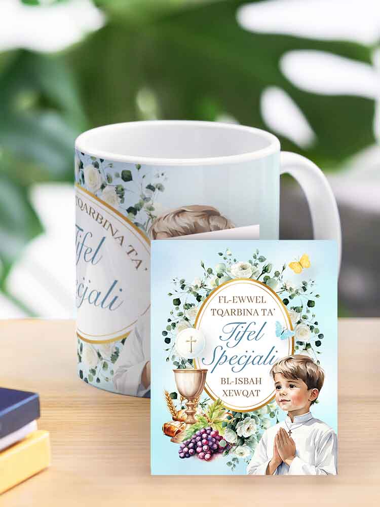 Holy Communion Mug for a Boy