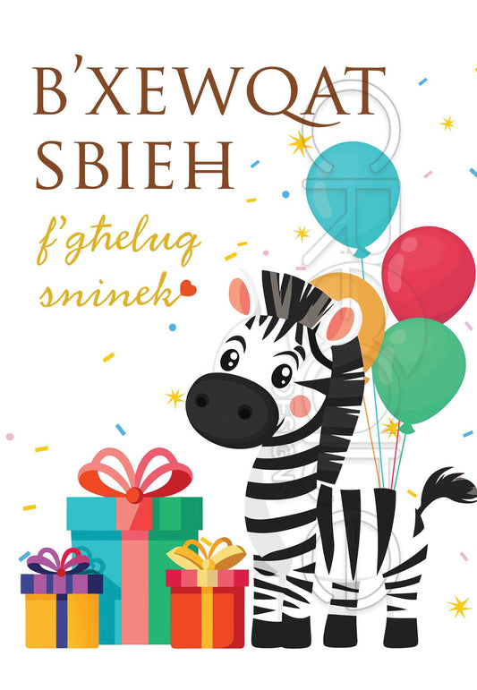 Birthday Card Open for Children