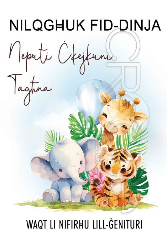 New Born Card (boy)