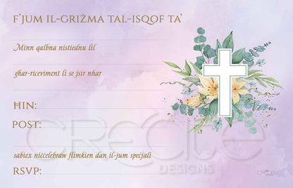 Holy Confirmation Invites Design 25 (Open)