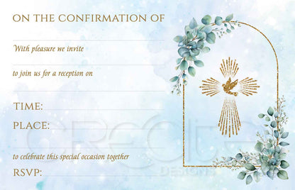 Holy Confirmation Invites Design 26 (Open)