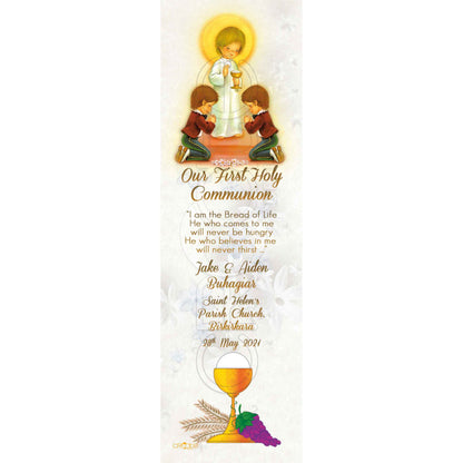 Holy Communion Bookmark for a boy or girl with chalice