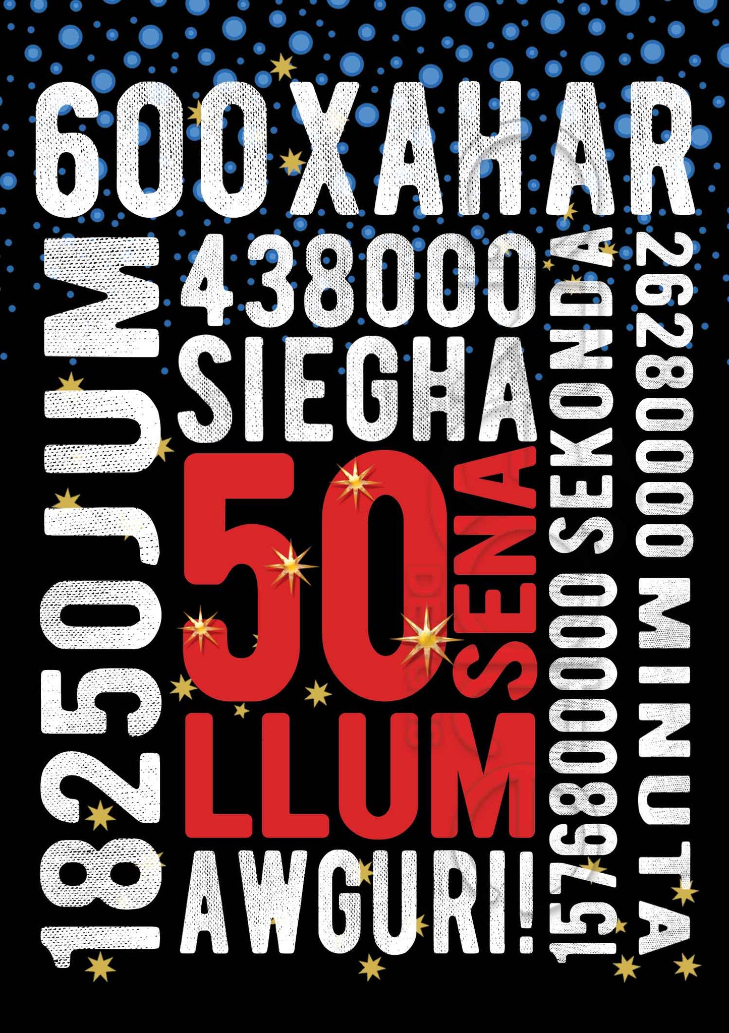 Birthday Card for the fiftieth birthday (50)