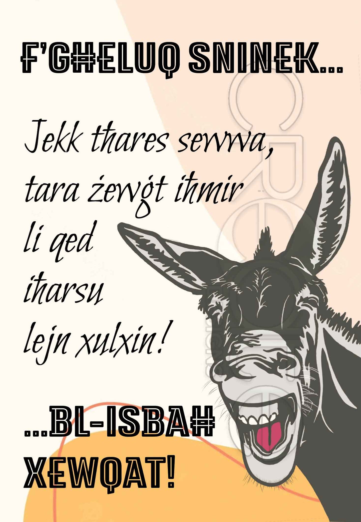 Birthday Card for a man or woman on their birthdays (comic) (with an ass face)
