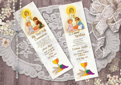 Holy Communion Bookmark for a boy or girl with chalice