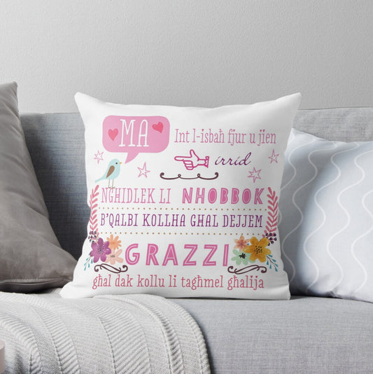 Cushion for mother (of pink wording)
