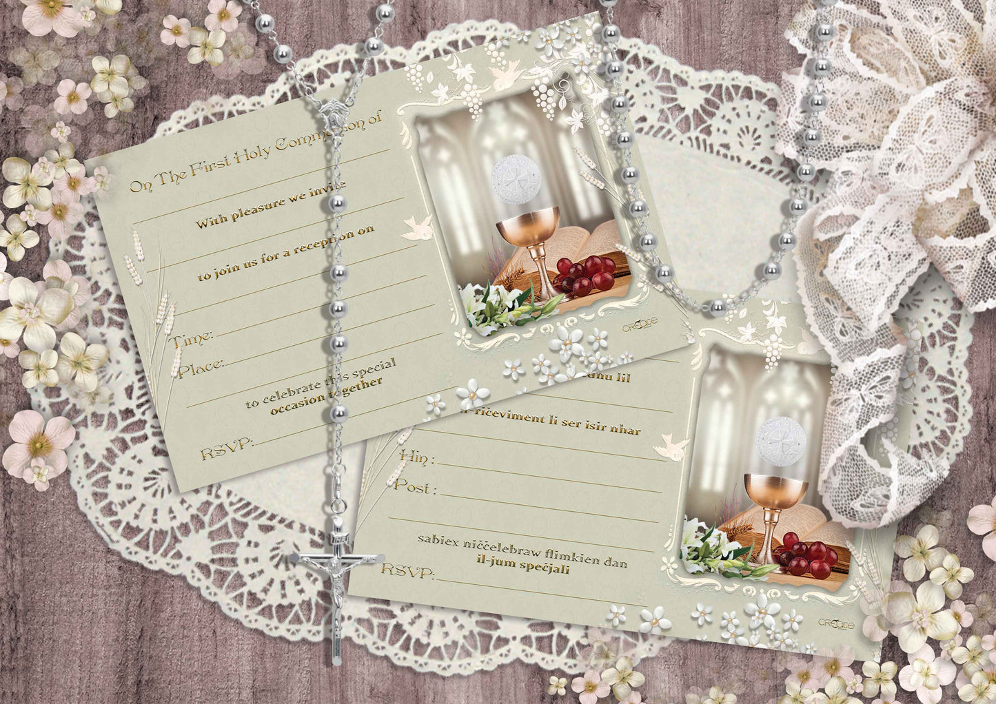 Holy Communion Invites - Design 7
