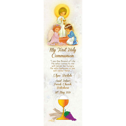 Holy Communion Bookmark for a boy or girl with chalice