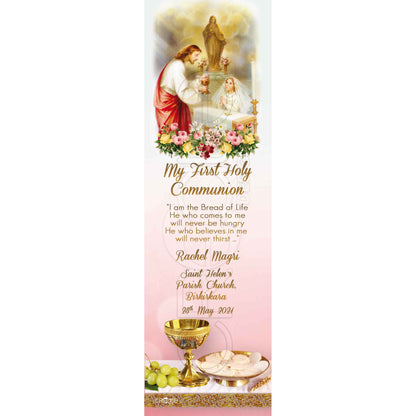 Holy Communion Bookmark with the image of Christ