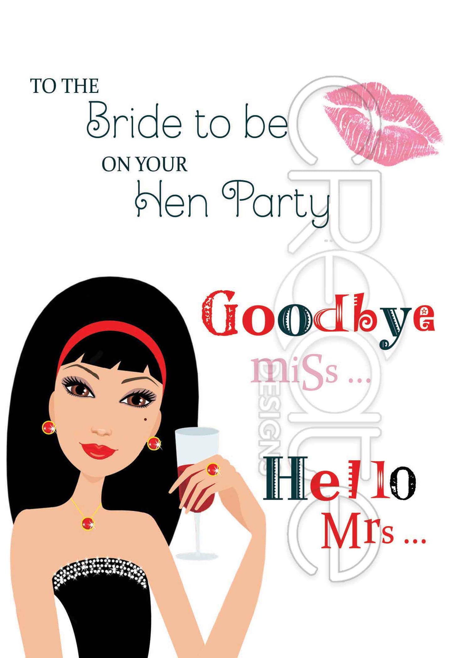 Hens Party Card (Hello Mrs)