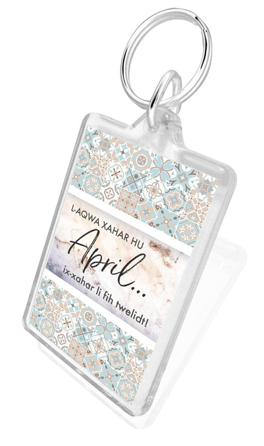 Keychain għal dawk li jagħlqu sninhom f'April