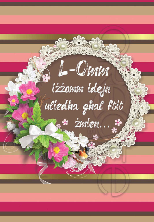 Mother's Day Card (with words 'L-Omm iżżomm idejn uliedha')