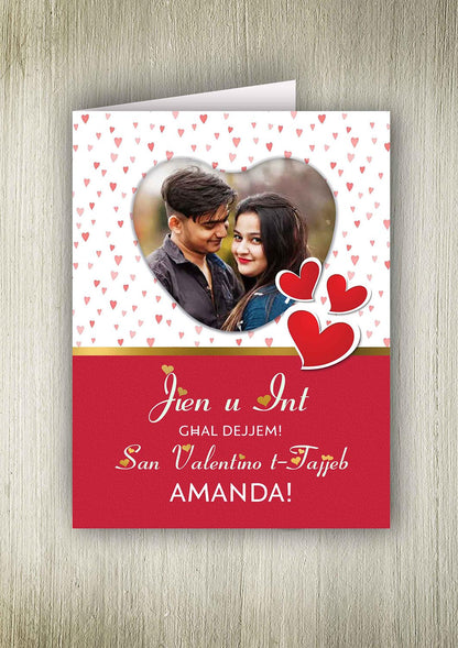 Personalised card for St.Valentines (Jien u Int)