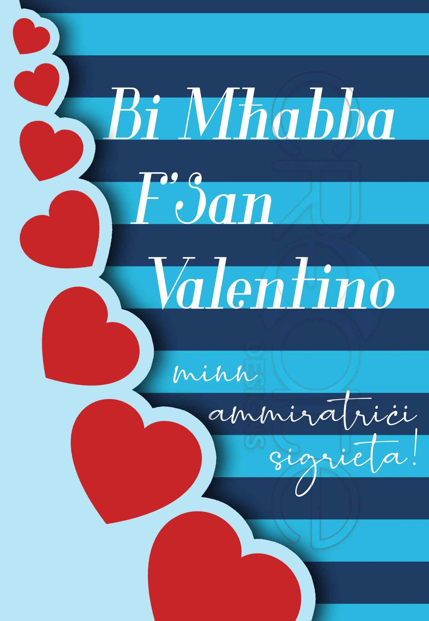 Kartolina għal San Valentino minn ammiratriċi sigrieta
