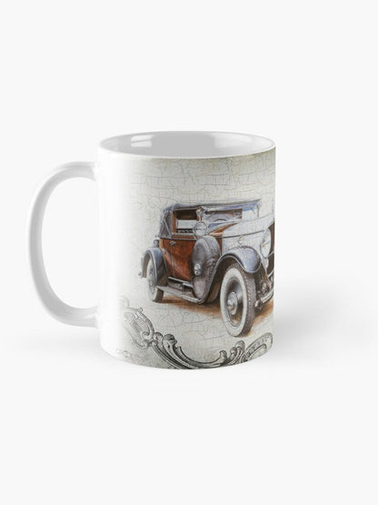 Mug with a picture of a vintage car (style 5)