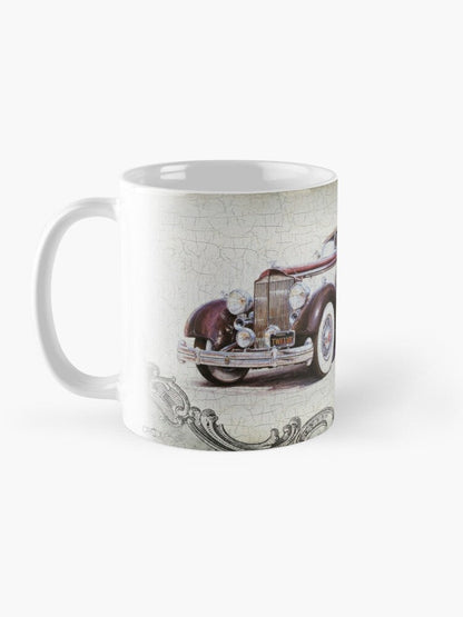 Mug with a picture of a vintage car (style 8)