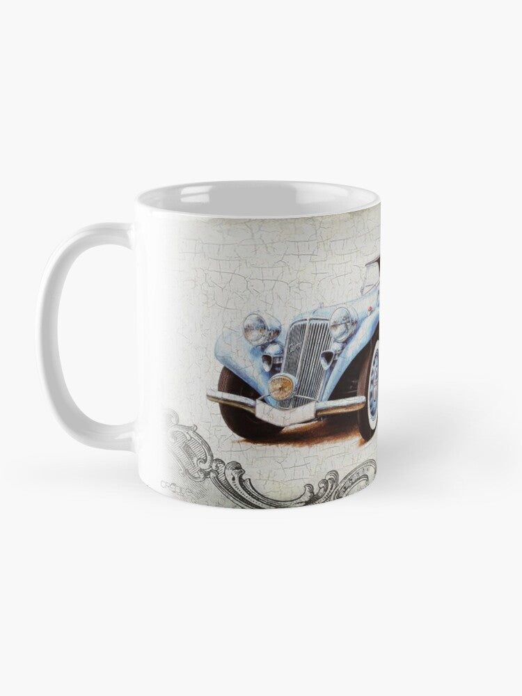 Mug with a picture of a vintage car (style 9)