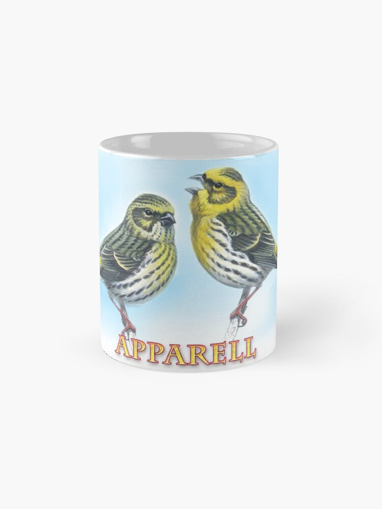 Mug with an image of Bird (t'Apparell)