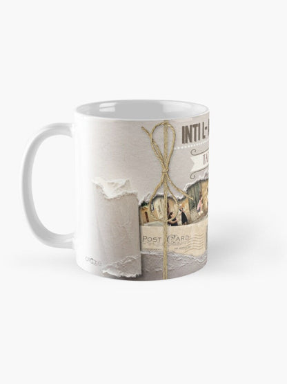 Mug for the father (for grandfather against a background of thorn paper)