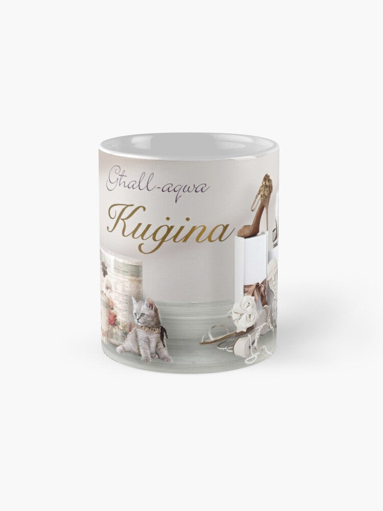 Mug għall-Kuġina bi stampa taż-żraben u bżieżaq